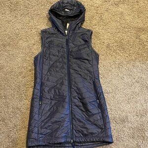 Women's Skhoop Navy Hooded Vest